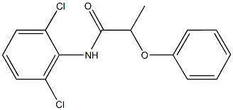 N-(2,6-dichlorophenyl)-2-phenoxypropanamide 结构式