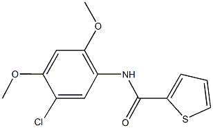 N-(5-chloro-2,4-dimethoxyphenyl)-2-thiophenecarboxamide 结构式