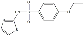 4-ethoxy-N-(1,3-thiazol-2-yl)benzenesulfonamide 结构式