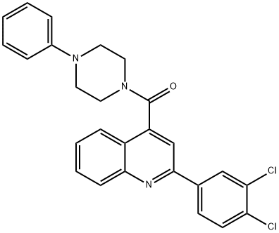 2-(3,4-dichlorophenyl)-4-[(4-phenyl-1-piperazinyl)carbonyl]quinoline 结构式