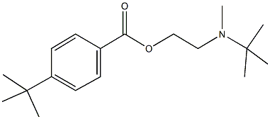 2-[tert-butyl(methyl)amino]ethyl 4-tert-butylbenzoate 结构式