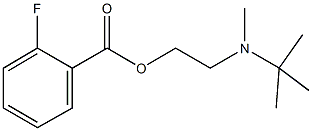 2-[tert-butyl(methyl)amino]ethyl 2-fluorobenzoate 结构式