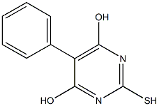 5-phenyl-2-sulfanyl-4,6-pyrimidinediol 结构式