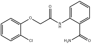 2-{[(2-chlorophenoxy)acetyl]amino}benzamide 结构式