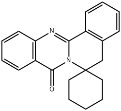 5,6-dihydrospiro(8H-isoquino[1,2-b]quinazoline-6,1'-cyclohaexane)-8-one 结构式