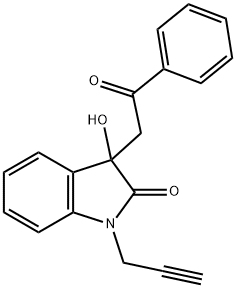 3-hydroxy-3-(2-oxo-2-phenylethyl)-1-(2-propynyl)-1,3-dihydro-2H-indol-2-one 结构式