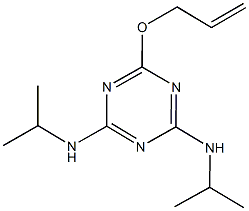 6-(allyloxy)-N~2~,N~4~-diisopropyl-1,3,5-triazine-2,4-diamine 结构式