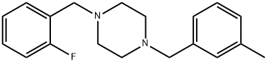 1-(2-fluorobenzyl)-4-(3-methylbenzyl)piperazine 结构式