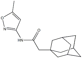 2-(1-adamantyl)-N-(5-methyl-3-isoxazolyl)acetamide 结构式