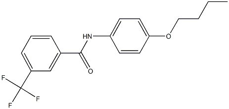 N-(4-butoxyphenyl)-3-(trifluoromethyl)benzamide 结构式