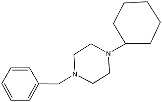 1-benzyl-4-cyclohexylpiperazine 结构式