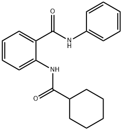 2-[(cyclohexylcarbonyl)amino]-N-phenylbenzamide 结构式