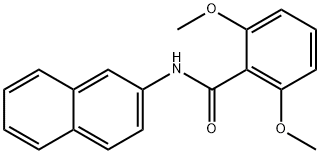 2,6-dimethoxy-N-(2-naphthyl)benzamide 结构式