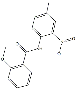 N-{2-nitro-4-methylphenyl}-2-methoxybenzamide 结构式