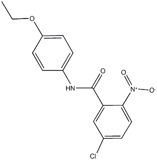 5-chloro-N-(4-ethoxyphenyl)-2-nitrobenzamide 结构式