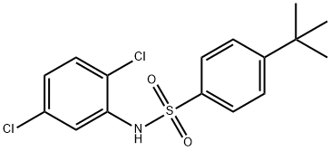 4-tert-butyl-N-(2,5-dichlorophenyl)benzenesulfonamide 结构式