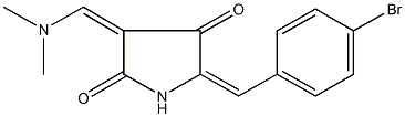 5-(4-bromobenzylidene)-3-[(dimethylamino)methylene]-2,4-pyrrolidinedione 结构式