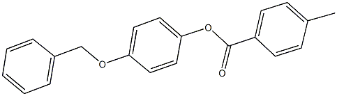 4-(benzyloxy)phenyl 4-methylbenzoate 结构式