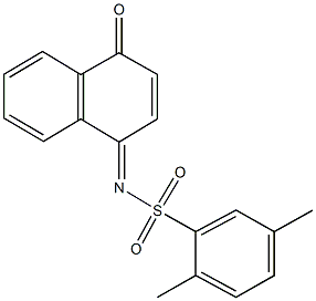 2,5-dimethyl-N-(4-oxo-1(4H)-naphthalenylidene)benzenesulfonamide 结构式