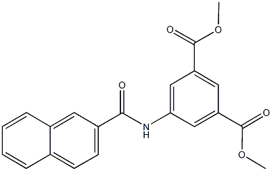 dimethyl 5-(2-naphthoylamino)isophthalate 结构式