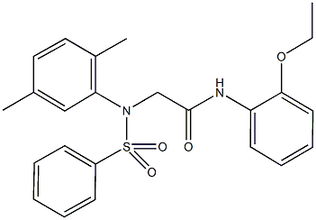 2-[2,5-dimethyl(phenylsulfonyl)anilino]-N-(2-ethoxyphenyl)acetamide 结构式