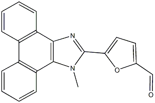 5-(1-methyl-1H-phenanthro[9,10-d]imidazol-2-yl)-2-furaldehyde 结构式