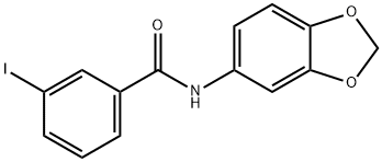 N-(1,3-benzodioxol-5-yl)-3-iodobenzamide 结构式