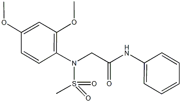 2-[2,4-dimethoxy(methylsulfonyl)anilino]-N-phenylacetamide 结构式