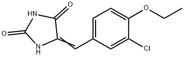 5-(3-chloro-4-ethoxybenzylidene)-2,4-imidazolidinedione 结构式