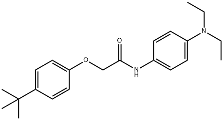 2-(4-tert-butylphenoxy)-N-[4-(diethylamino)phenyl]acetamide 结构式