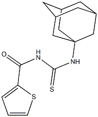 N-(1-adamantyl)-N'-(2-thienylcarbonyl)thiourea 结构式