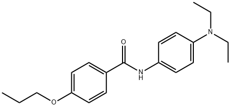 N-[4-(diethylamino)phenyl]-4-propoxybenzamide 结构式