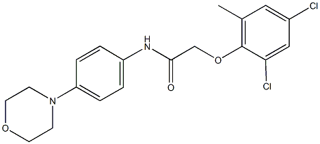 2-[(2,4-dichloro-6-methylphenyl)oxy]-N-(4-morpholin-4-ylphenyl)acetamide 结构式