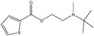 2-[tert-butyl(methyl)amino]ethyl 2-thiophenecarboxylate 结构式