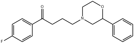 1-(4-fluorophenyl)-4-(2-phenyl-4-morpholinyl)-1-butanone 结构式