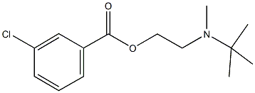 2-[tert-butyl(methyl)amino]ethyl 3-chlorobenzoate 结构式