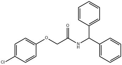 N-benzhydryl-2-(4-chlorophenoxy)acetamide 结构式