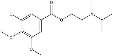 2-[isopropyl(methyl)amino]ethyl 3,4,5-trimethoxybenzoate 结构式