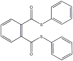 S~1~,S~2~-diphenyl 1,2-benzenedicarbothioate 结构式