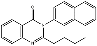 2-butyl-3-(2-naphthyl)-4(3H)-quinazolinone 结构式