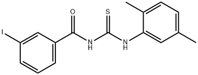 N-(2,5-dimethylphenyl)-N'-(3-iodobenzoyl)thiourea 结构式
