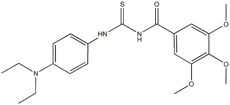 N-[4-(diethylamino)phenyl]-N'-(3,4,5-trimethoxybenzoyl)thiourea 结构式