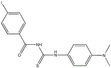 N-[4-(dimethylamino)phenyl]-N'-(4-iodobenzoyl)thiourea 结构式