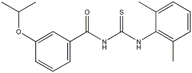 N-(2,6-dimethylphenyl)-N'-(3-isopropoxybenzoyl)thiourea 结构式