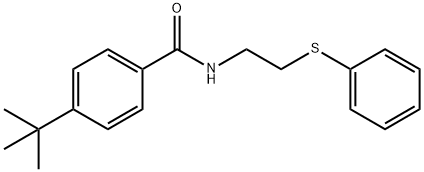 4-tert-butyl-N-[2-(phenylsulfanyl)ethyl]benzamide 结构式