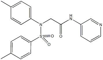 2-{4-methyl[(4-methylphenyl)sulfonyl]anilino}-N-(3-pyridinyl)acetamide 结构式