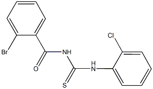 N-(2-bromobenzoyl)-N'-(2-chlorophenyl)thiourea 结构式