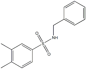 N-benzyl-3,4-dimethylbenzenesulfonamide 结构式