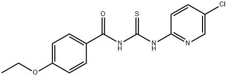 N-(5-chloro-2-pyridinyl)-N'-(4-ethoxybenzoyl)thiourea 结构式