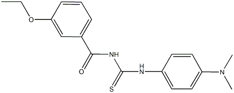 N-[4-(dimethylamino)phenyl]-N'-(3-ethoxybenzoyl)thiourea 结构式